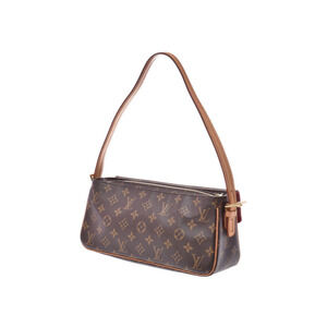 Louis Vuitton Monogram Cite Brown Viva Leather Bag